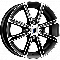 Литые диски Флэш (КС710) 5.000xR13 4x114.3 DIA69.1 ET45 алмаз черный для Hyundai S-Coupe